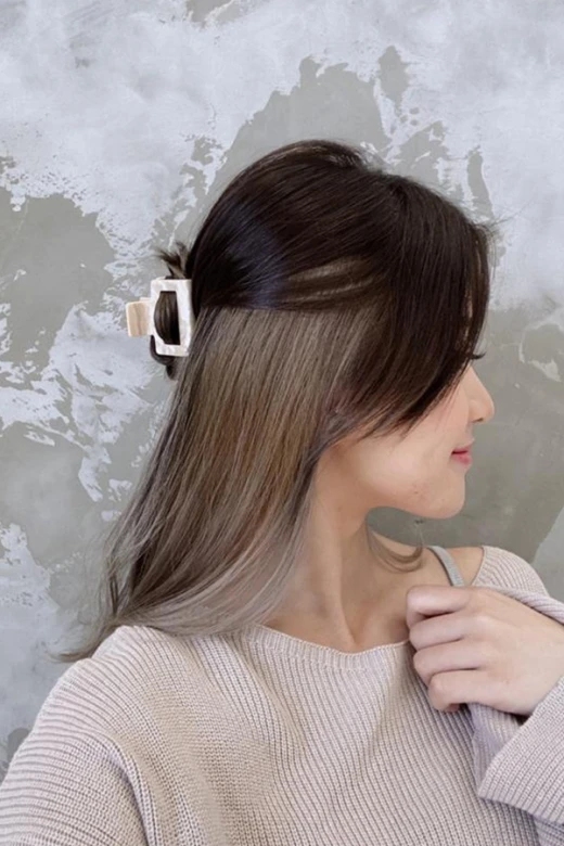 霧面灰棕底層染