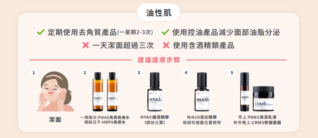 油肌護膚步驟