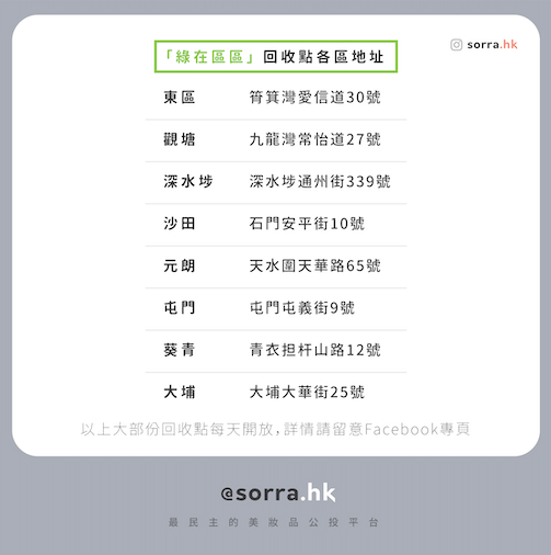 綠在區區 地址及開放時間