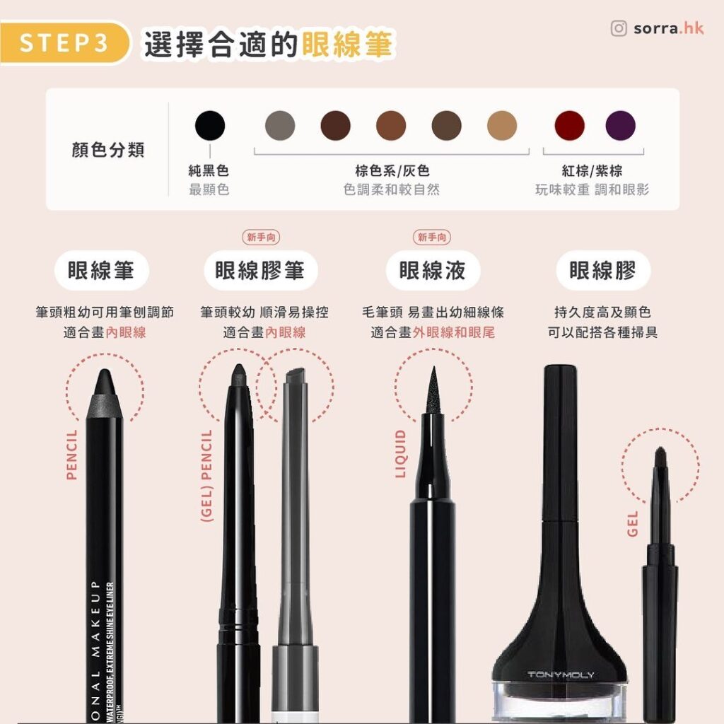 如何選擇眼線的顏色