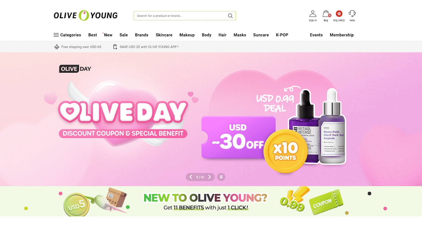 Olive Young海外購物平台 Olive Young海外購物平台