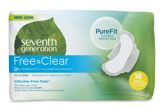 七世代無氯防敏超薄護翼日用衛生棉 24cm