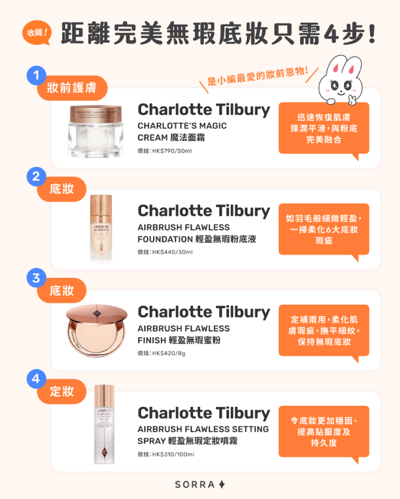 距離完美無瑕底妝只需4步!