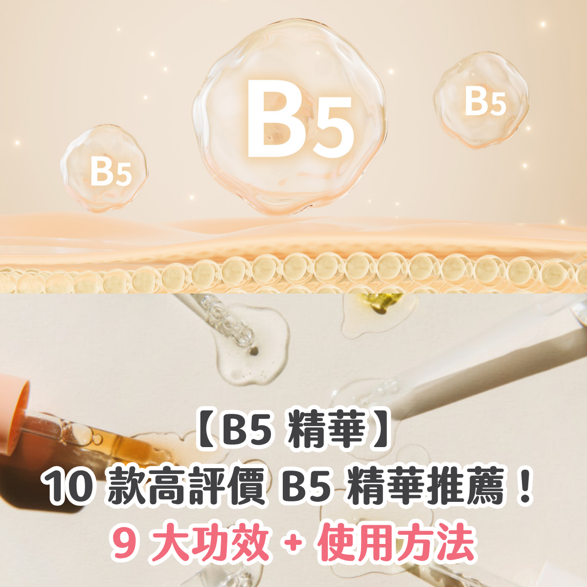 【B5 精華】10 款高評價 B5 精華推薦！9 大功效 + 使用方法