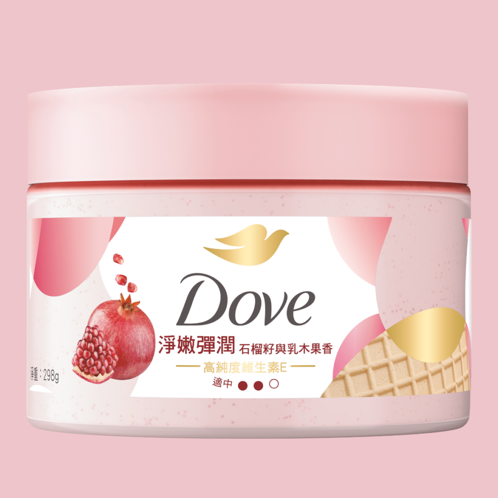 Dove 雪糕感身體磨砂石榴籽與乳木果