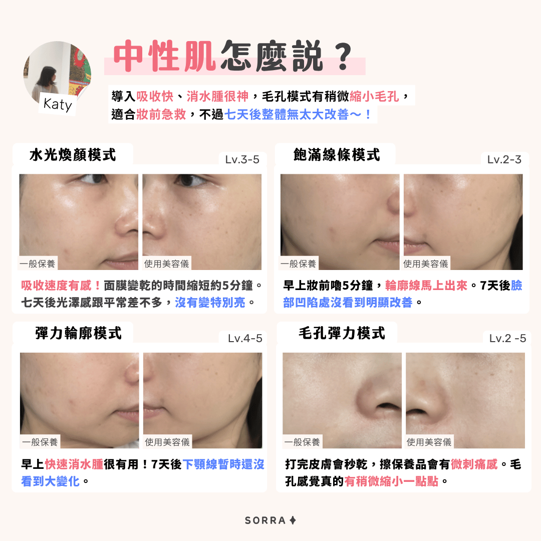 Medicube AGE-R Booster Pro 的中性肌評價